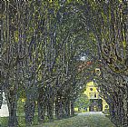 Allee im Park von Schloss Kammer by Gustav Klimt